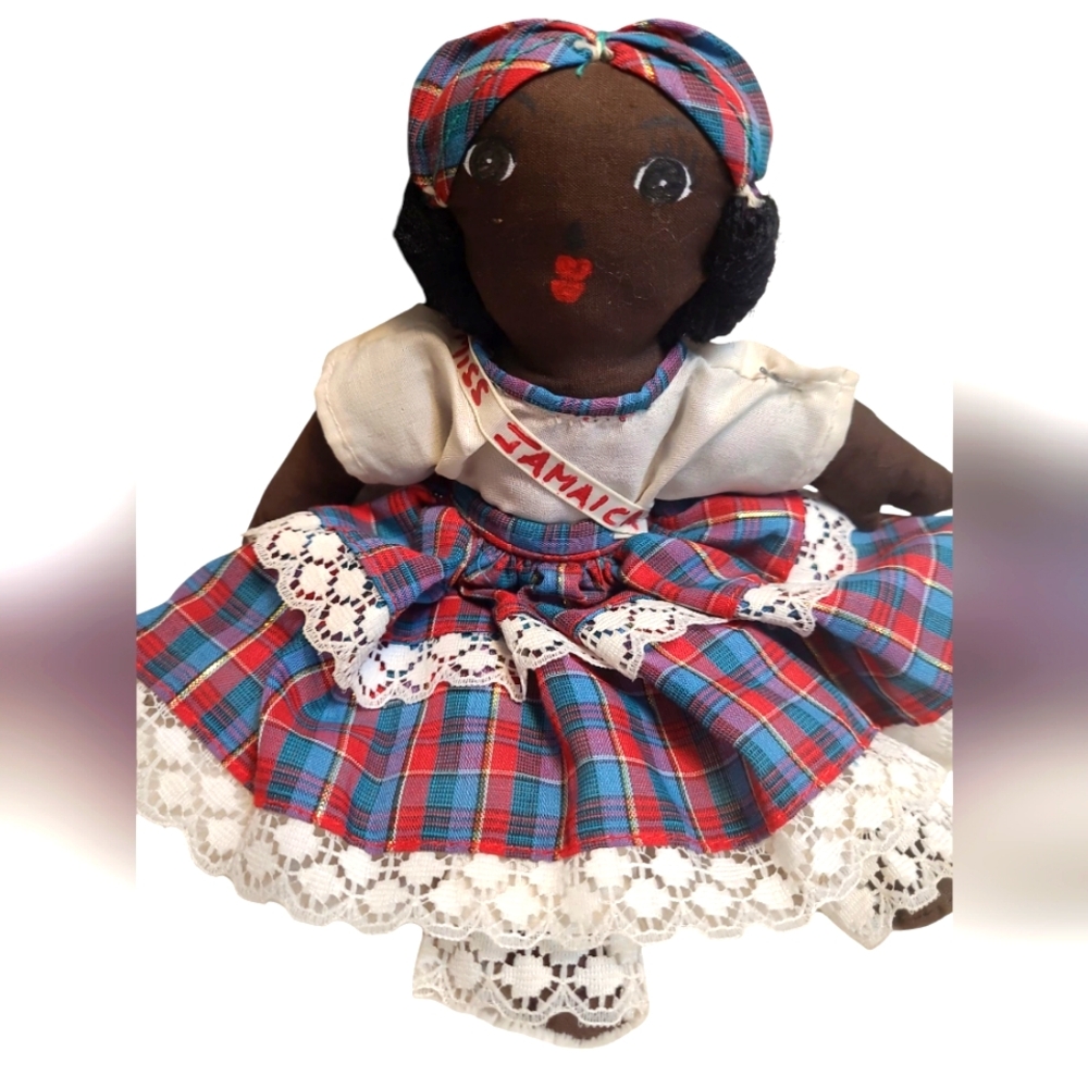 Handmade Jamaican Rag Doll - Picture 3 of 3